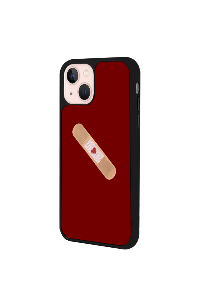 iPhone 14 Plus Uyumlu Kalp Love Tasarımlı Glossy Premium Kılıf