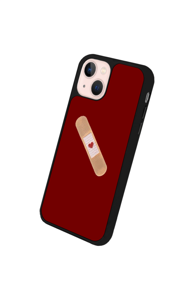 iPhone 14 Plus Uyumlu Kalp Love Tasarımlı Glossy Premium Kılıf