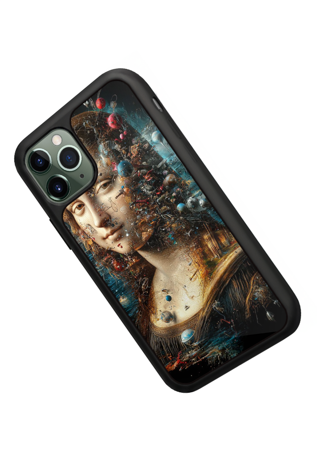 iPhone 11 Pro Uyumlu Monalisa Tasarımlı Glossy Premium Kılıf