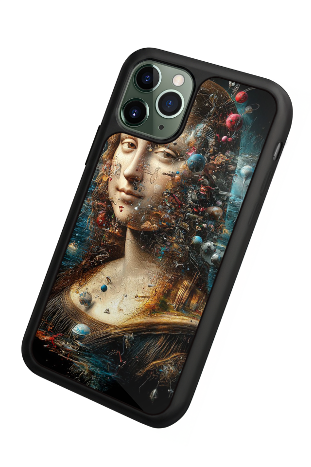 iPhone 11 Pro Uyumlu Monalisa Tasarımlı Glossy Premium Kılıf