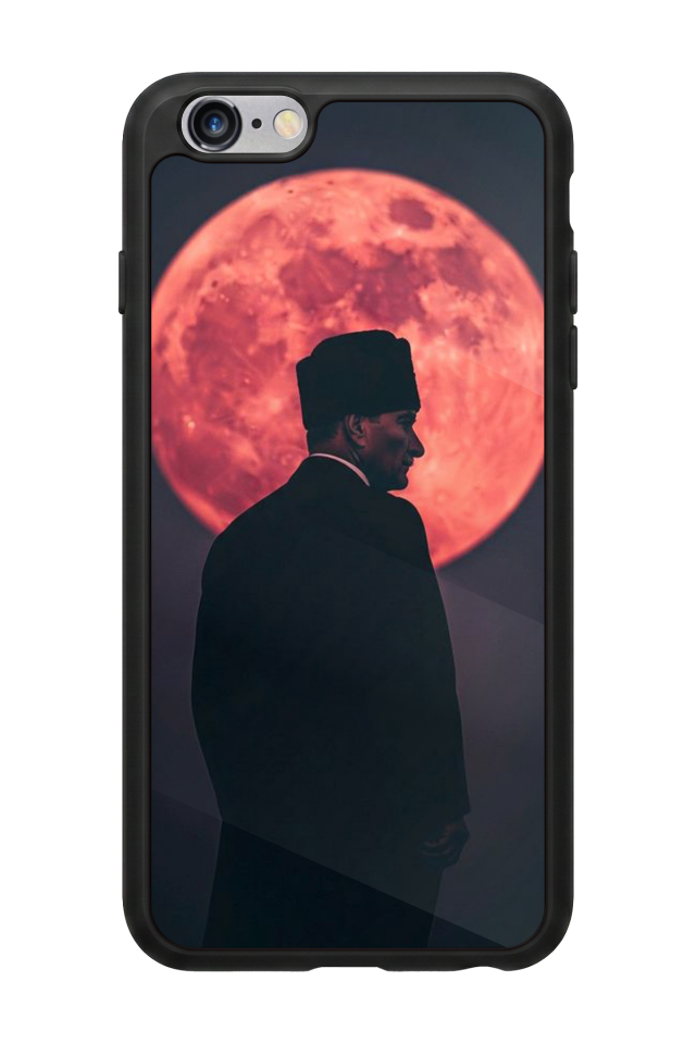 iPhone 6 Plus Uyumlu Mustafa Kemal Ataturk Tasarımlı Glossy Premium Kılıf