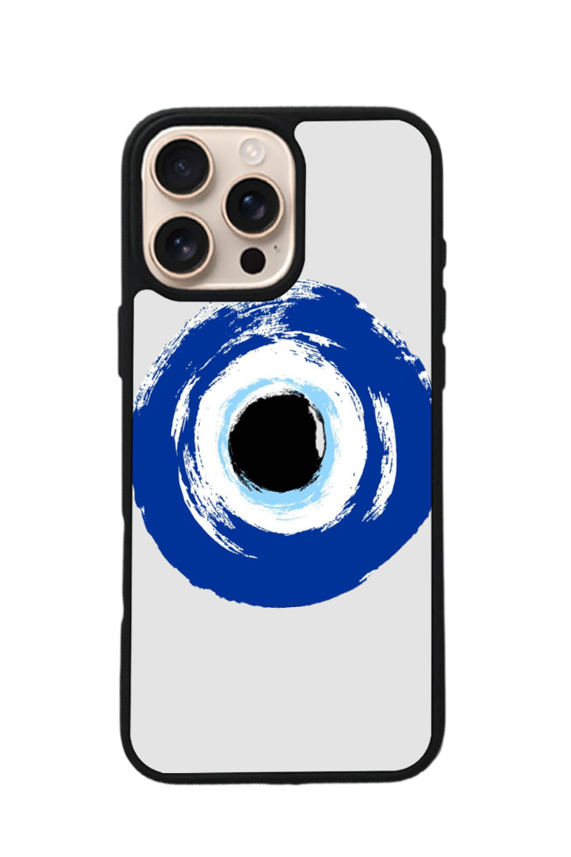 iPhone 14 Pro Uyumlu Nazar Tasarımlı Glossy Premium Kılıf