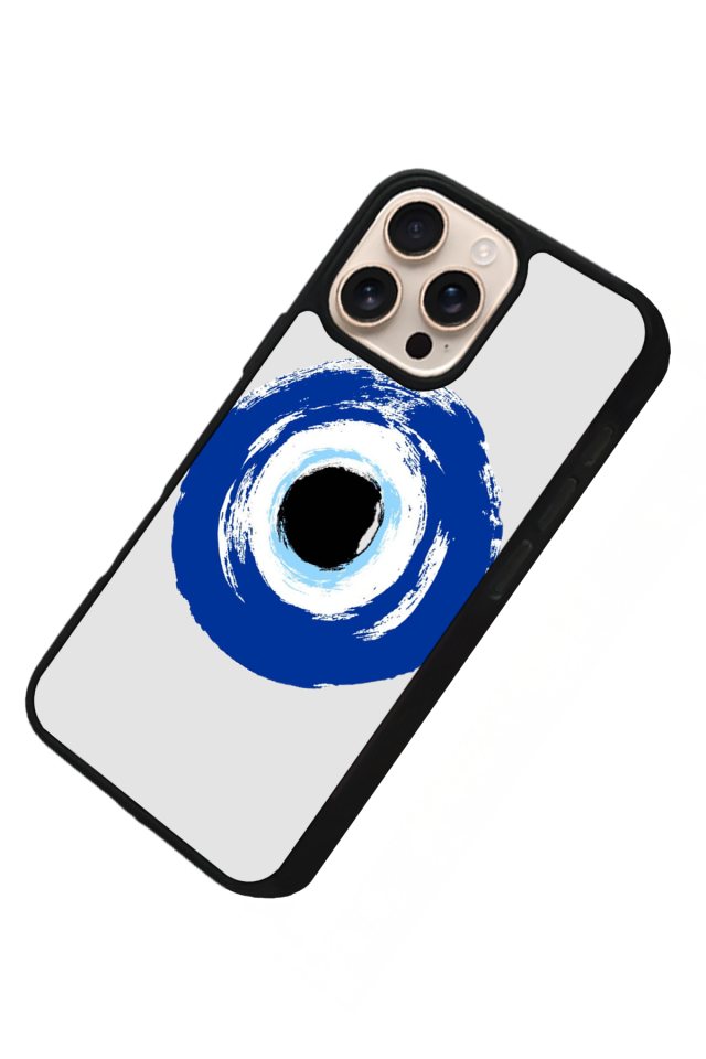 iPhone 14 Pro Uyumlu Nazar Tasarımlı Glossy Premium Kılıf