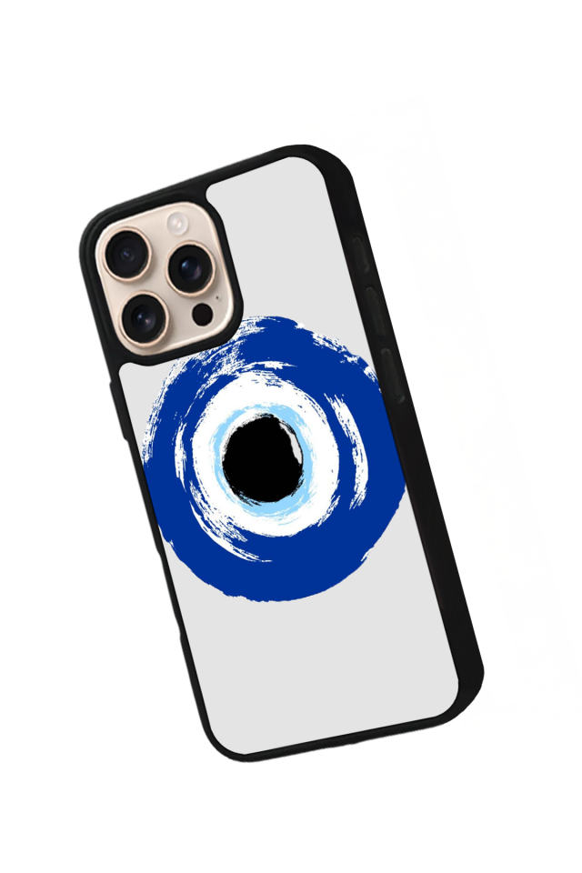 iPhone 14 Pro Uyumlu Nazar Tasarımlı Glossy Premium Kılıf