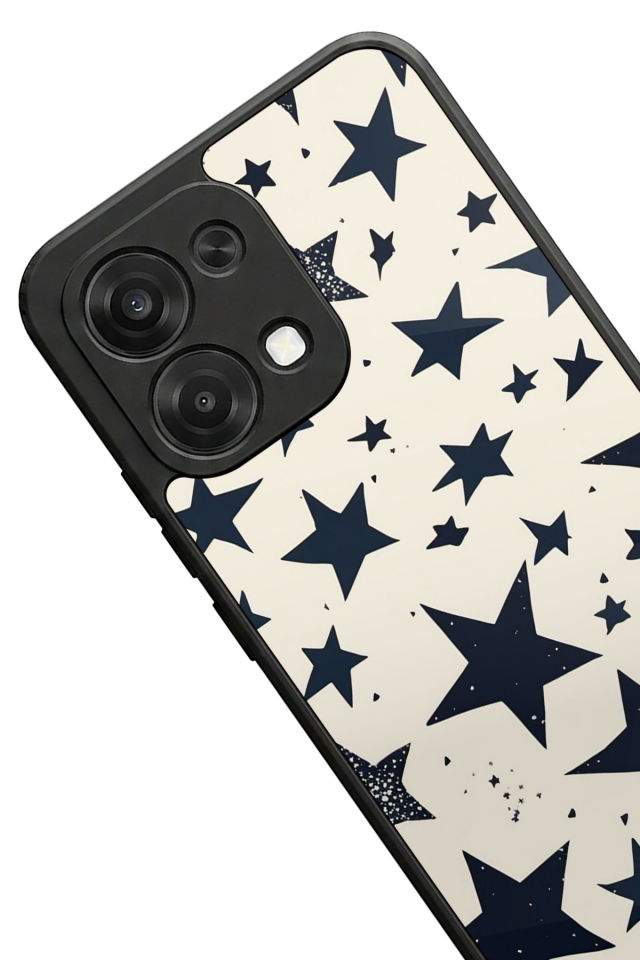 Oppo A6 Pro Uyumlu Retro Yildizlar Tasarımlı Glossy Premium Kılıf