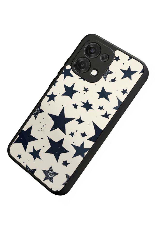 Oppo A6 Pro Uyumlu Retro Yildizlar Tasarımlı Glossy Premium Kılıf