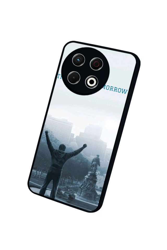 Tecno Spark 30 Pro Uyumlu Rocky Tasarımlı Glossy Premium Kılıf