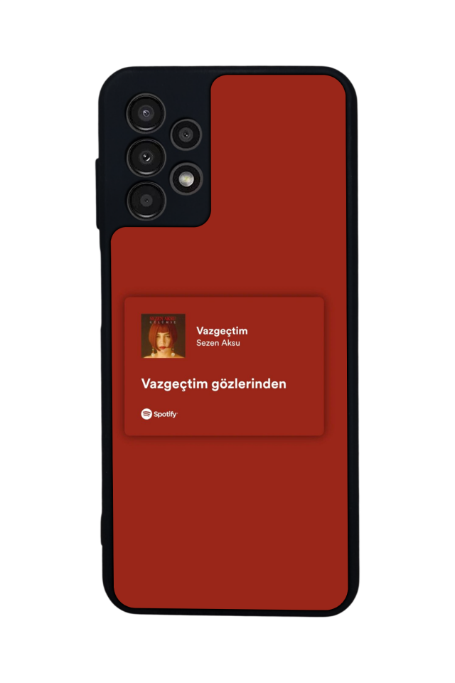 Samsung Galaxy A23 Uyumlu Sarki Sozleri Tasarımlı Glossy Premium Kılıf