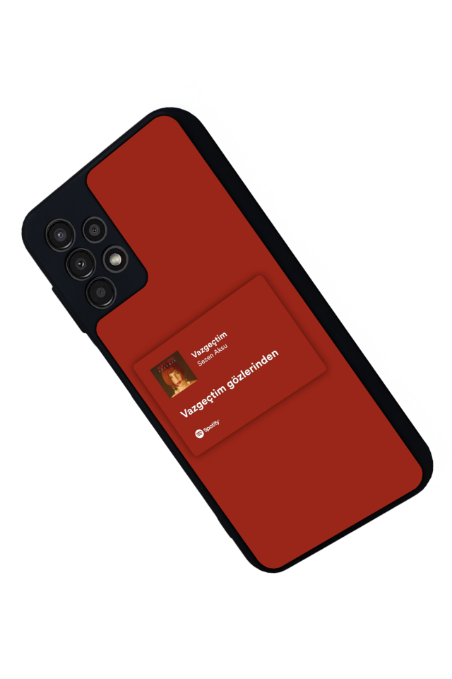 Samsung Galaxy A23 Uyumlu Sarki Sozleri Tasarımlı Glossy Premium Kılıf