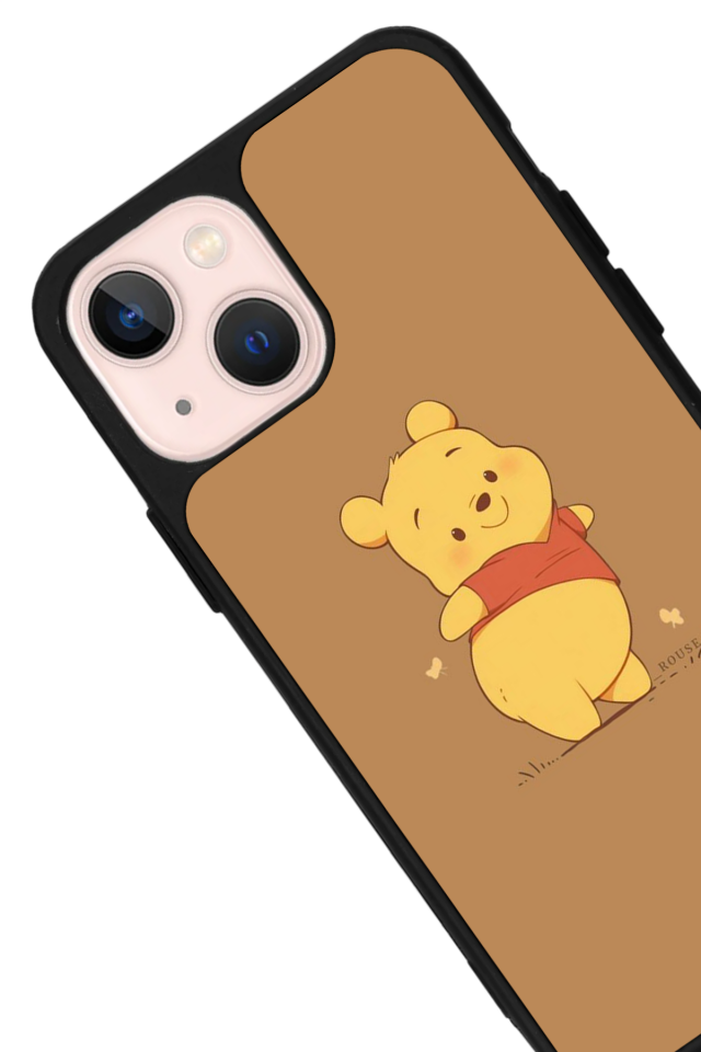 iPhone 15 Uyumlu Winnie Tasarımlı Glossy Premium Kılıf