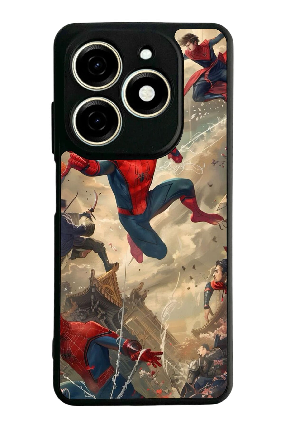 Tecno Spark 20/20C Uyumlu Spider Man ( Örümcek Adam ) Tasarımlı Glossy Premium Kılıf