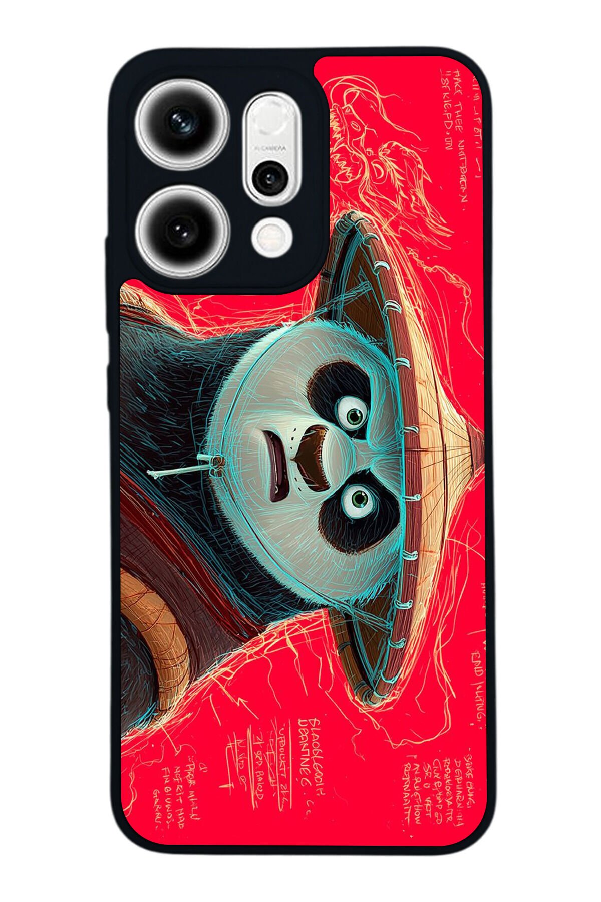 Oppo Reno 14 Uyumlu Kung Fu Panda Tasarımlı Glossy Premium Kılıf