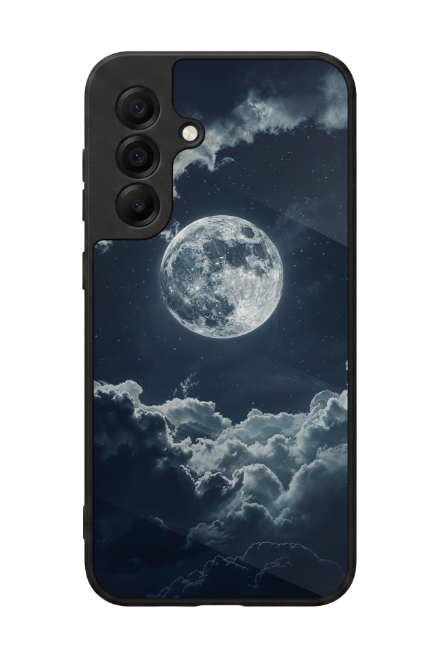 Samsung Galaxy A17 Uyumlu Ay Tasarımlı Glossy Premium Kılıf