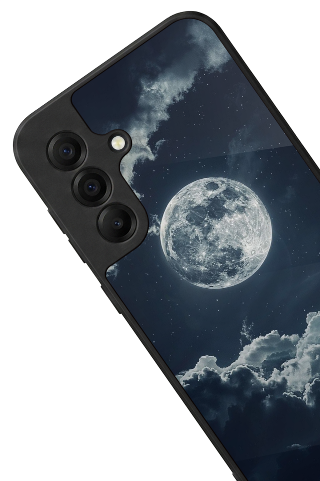 Samsung Galaxy A17 Uyumlu Ay Tasarımlı Glossy Premium Kılıf