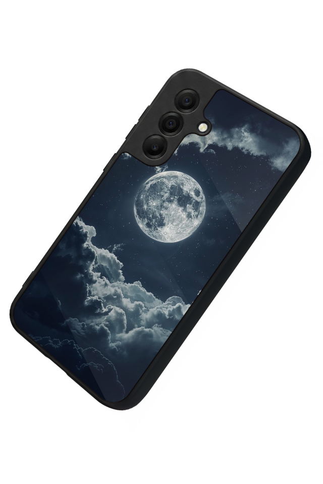 Samsung Galaxy A17 Uyumlu Ay Tasarımlı Glossy Premium Kılıf