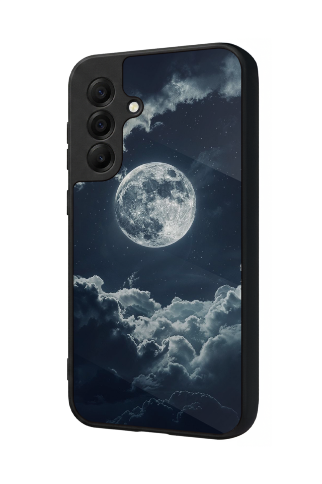 Samsung Galaxy A17 Uyumlu Ay Tasarımlı Glossy Premium Kılıf