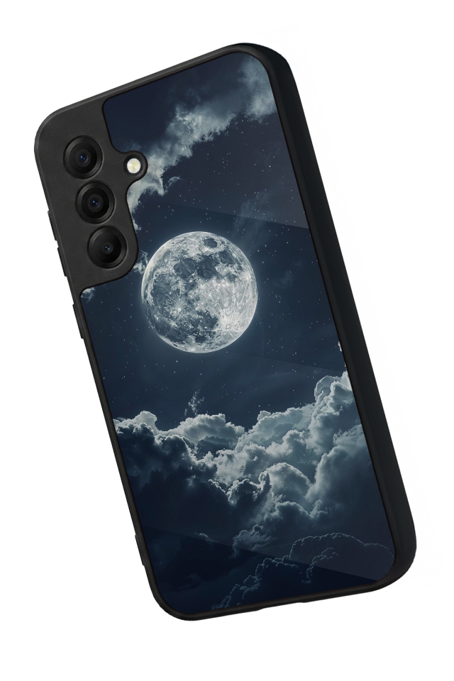 Samsung Galaxy A17 Uyumlu Ay Tasarımlı Glossy Premium Kılıf