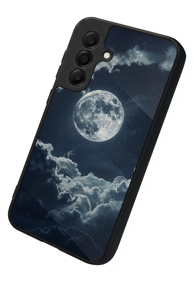 Samsung Galaxy A17 Uyumlu Ay Tasarımlı Glossy Premium Kılıf