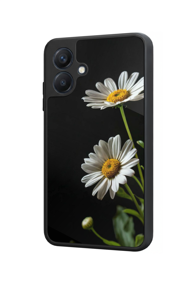 Samsung Galaxy A07 Uyumlu Cicek Tasarımlı Glossy Premium Kılıf