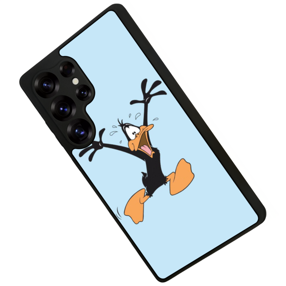 Samsung Galaxy S25 Ultra Uyumlu Daffy duck Tasarımlı Glossy Premium Kılıf