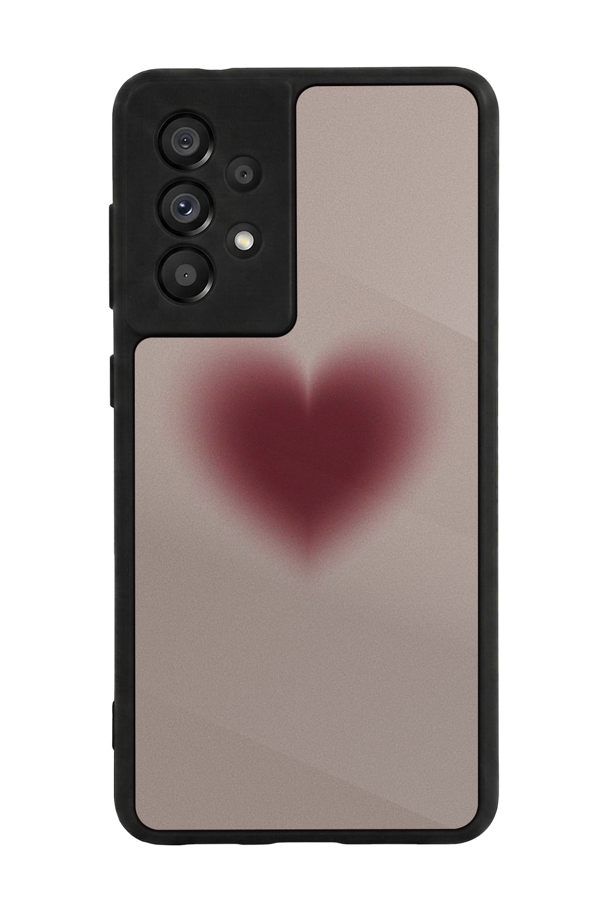 Samsung Galaxy A73 Uyumlu Kalp Love Tasarımlı Glossy Premium Kılıf