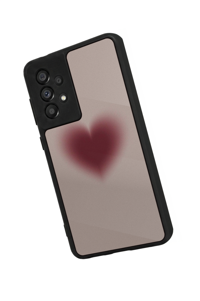 Samsung Galaxy A73 Uyumlu Kalp Love Tasarımlı Glossy Premium Kılıf
