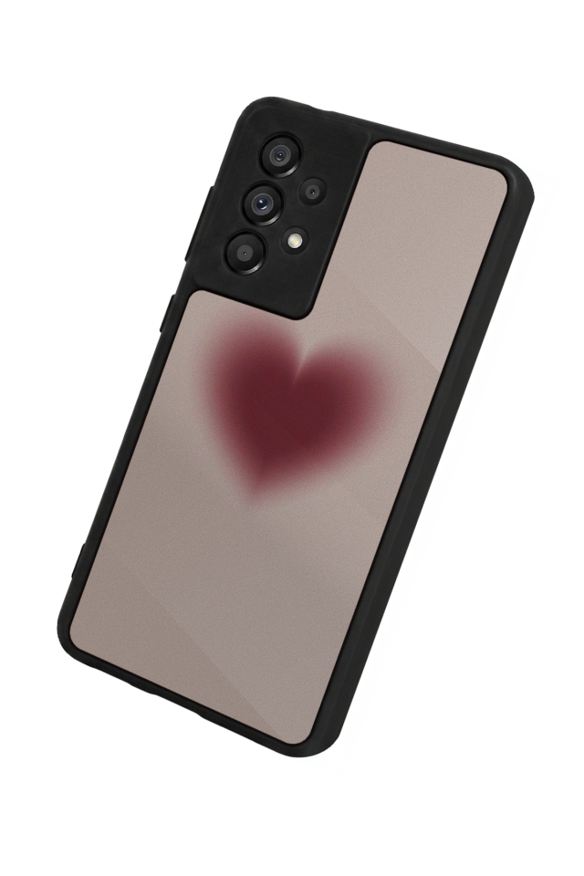 Samsung Galaxy A73 Uyumlu Kalp Love Tasarımlı Glossy Premium Kılıf