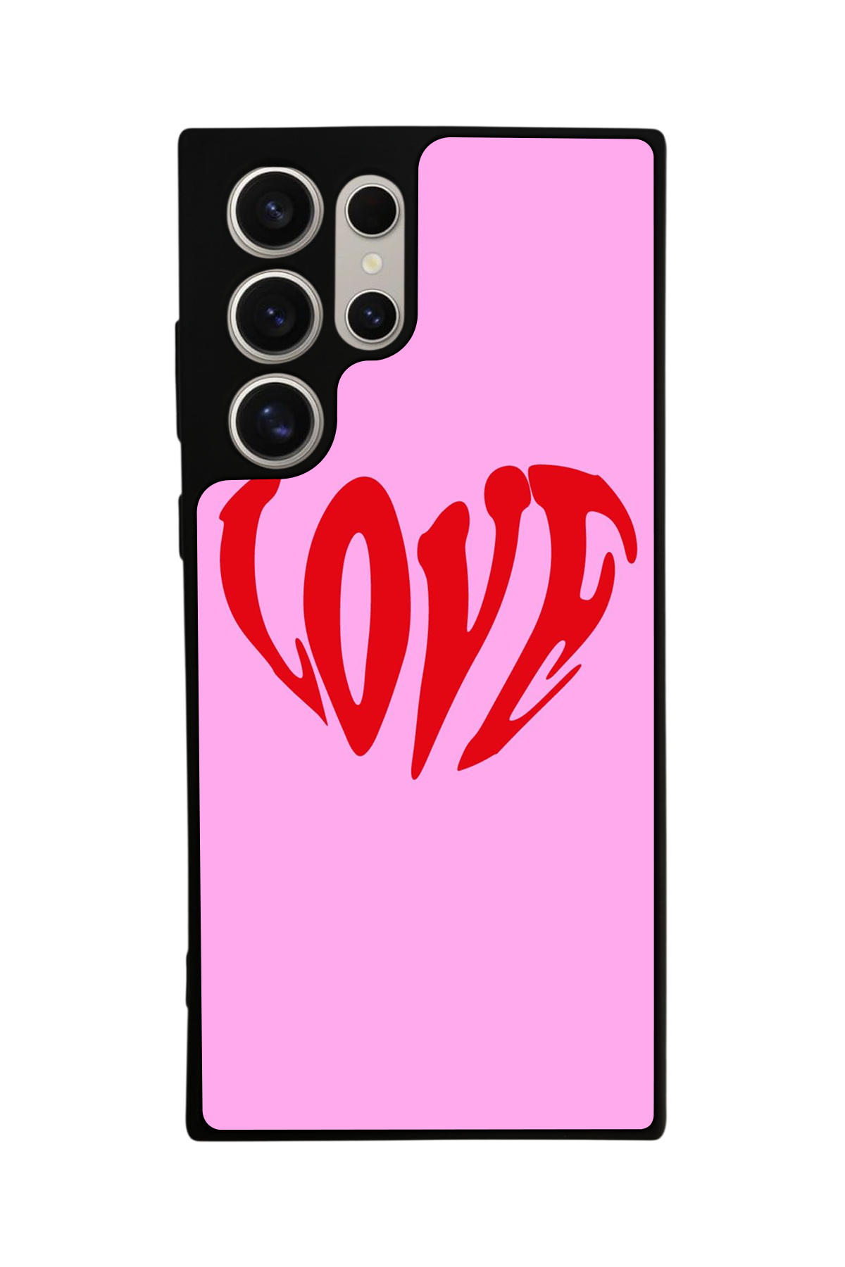 Samsung Galaxy S24 Ultra Uyumlu Kalp Love Tasarımlı Glossy Premium Kılıf