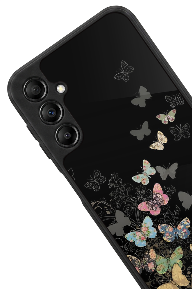Samsung Galaxy A14 Uyumlu Kelebek Tasarımlı Glossy Premium Kılıf