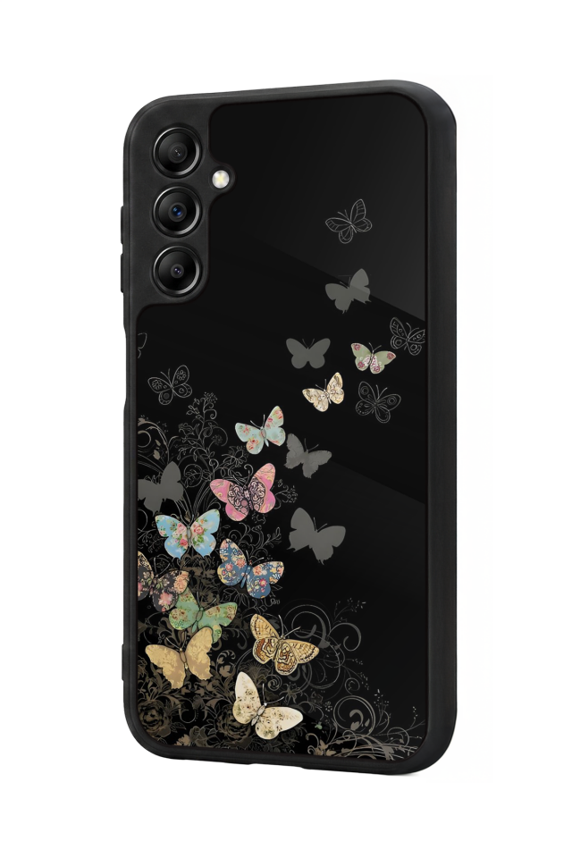 Samsung Galaxy A14 Uyumlu Kelebek Tasarımlı Glossy Premium Kılıf