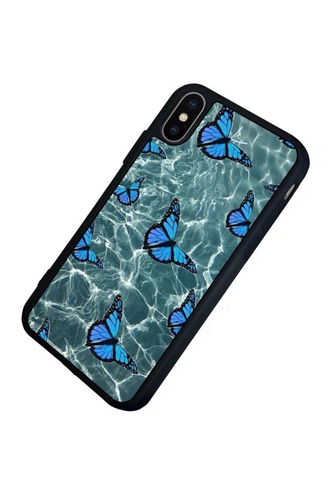 iPhone XS Max Uyumlu Kelebek Tasarımlı Glossy Premium Kılıf