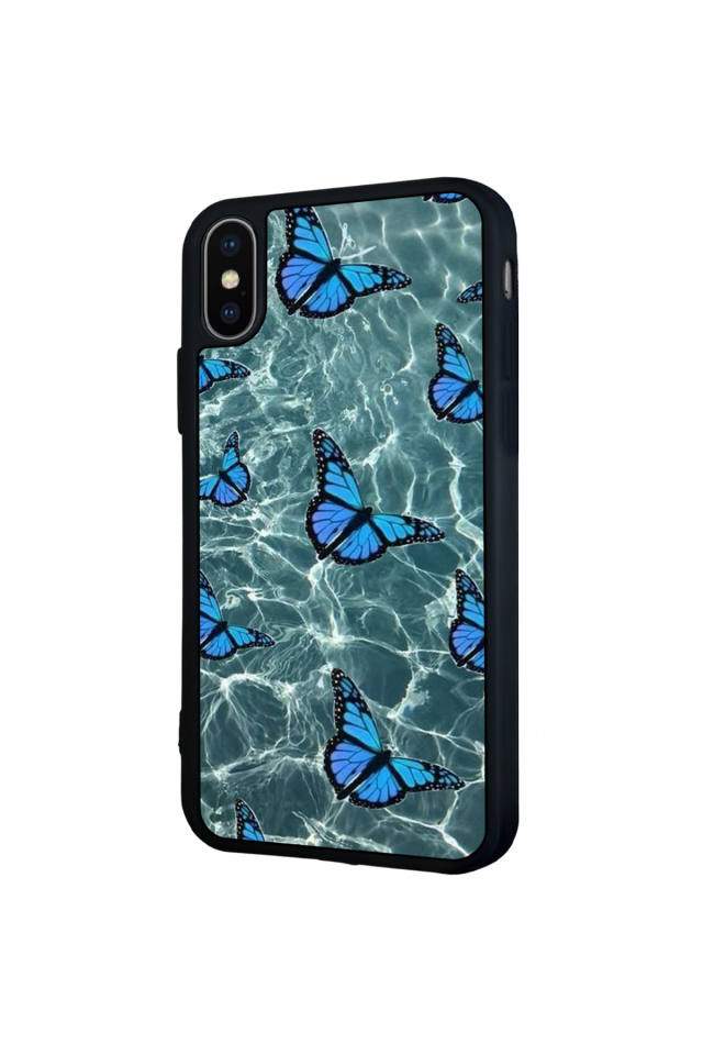 iPhone XS Max Uyumlu Kelebek Tasarımlı Glossy Premium Kılıf