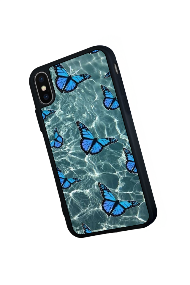 iPhone XS Max Uyumlu Kelebek Tasarımlı Glossy Premium Kılıf