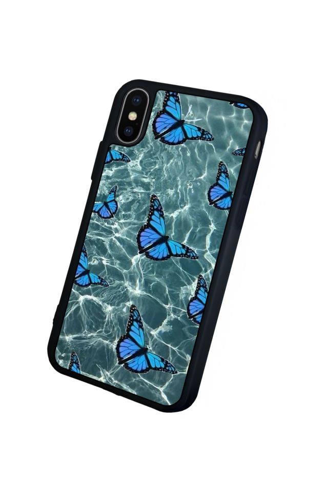 iPhone XS Max Uyumlu Kelebek Tasarımlı Glossy Premium Kılıf