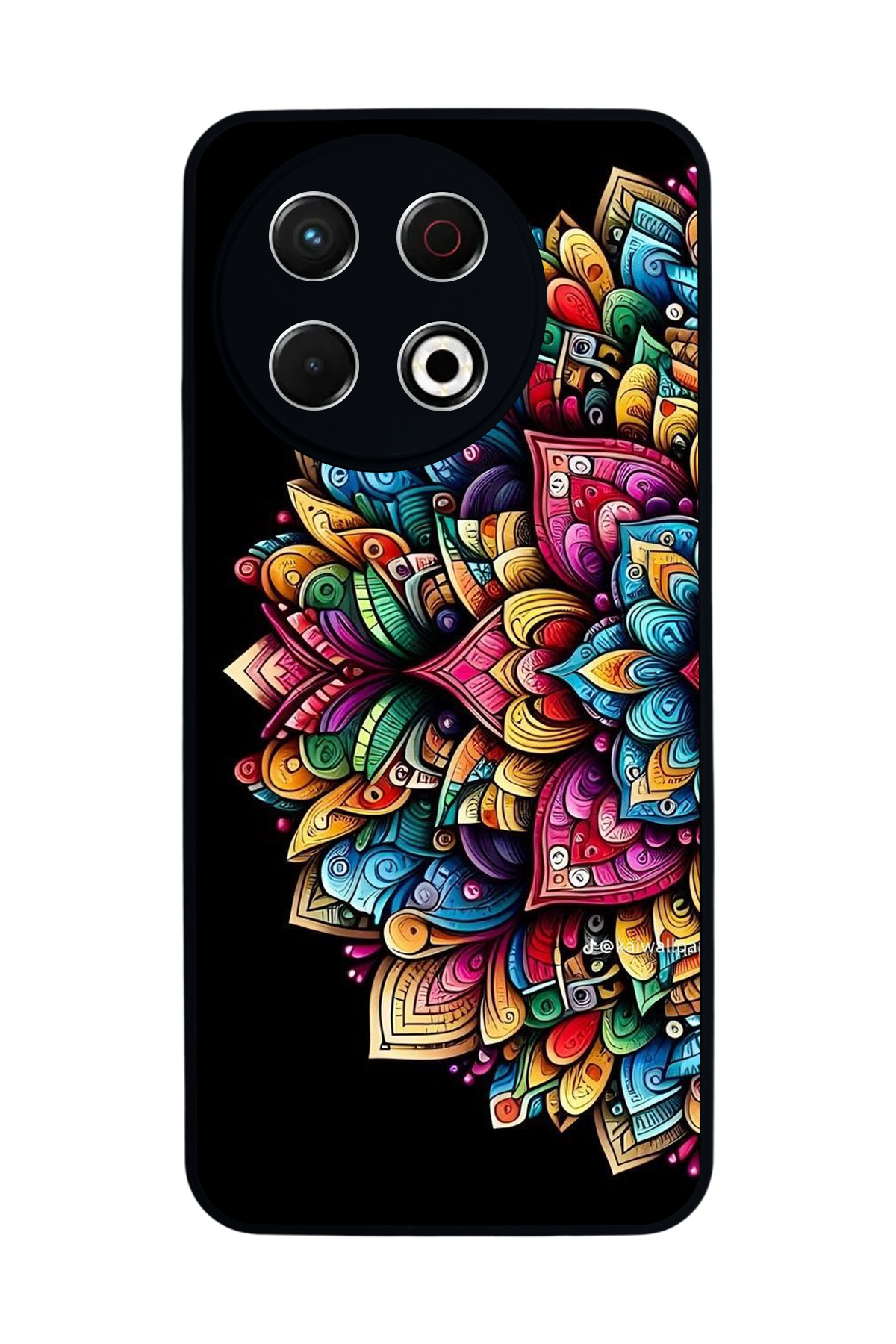 Tecno Spark 30 Pro Uyumlu Mandala Tasarımlı Glossy Premium Kılıf