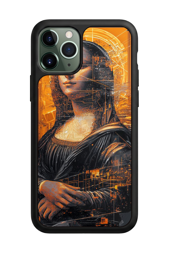 iPhone 11 Pro Uyumlu Monalisa Tasarımlı Glossy Premium Kılıf