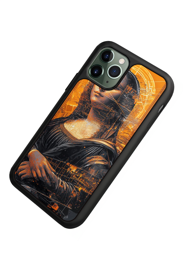 iPhone 11 Pro Uyumlu Monalisa Tasarımlı Glossy Premium Kılıf