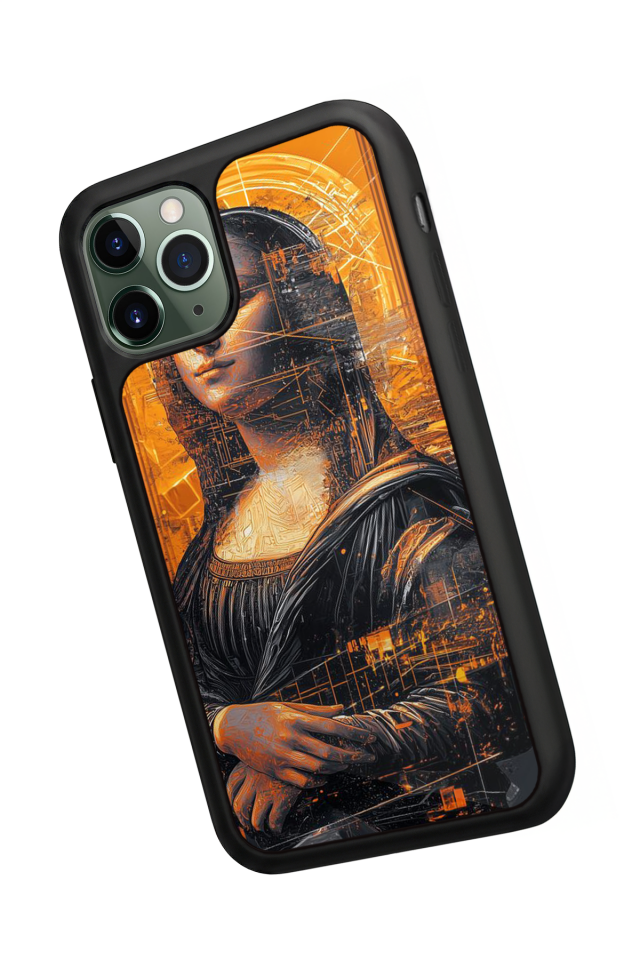 iPhone 11 Pro Uyumlu Monalisa Tasarımlı Glossy Premium Kılıf