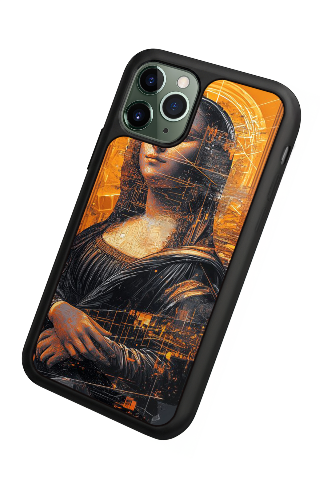 iPhone 11 Pro Uyumlu Monalisa Tasarımlı Glossy Premium Kılıf