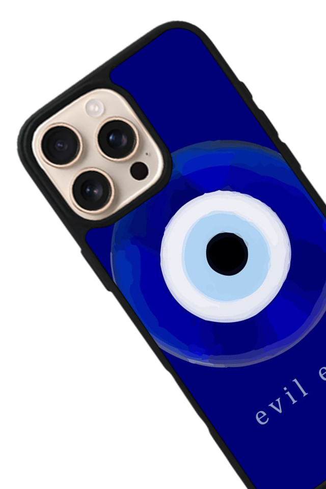 iPhone 14 Pro Uyumlu Nazar Tasarımlı Glossy Premium Kılıf