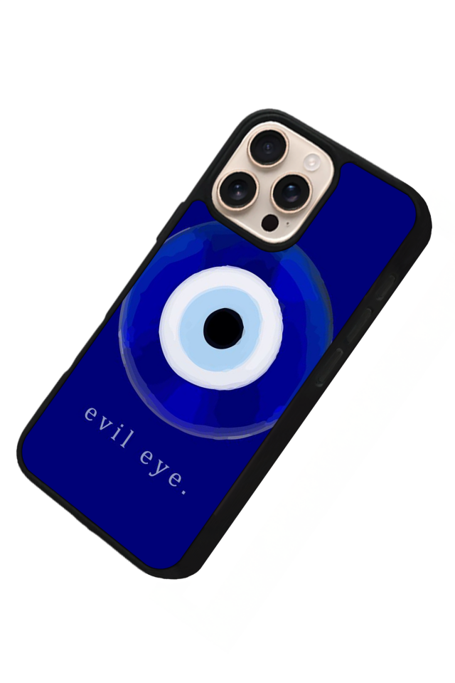 iPhone 14 Pro Uyumlu Nazar Tasarımlı Glossy Premium Kılıf
