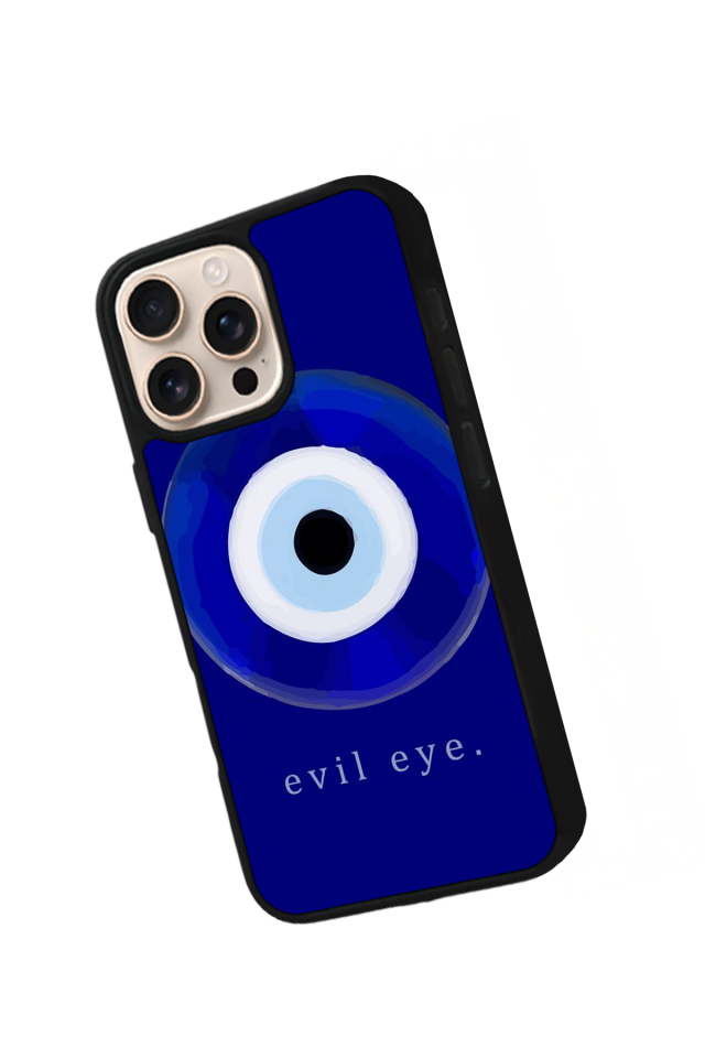 iPhone 14 Pro Uyumlu Nazar Tasarımlı Glossy Premium Kılıf