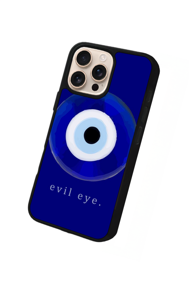 iPhone 14 Pro Uyumlu Nazar Tasarımlı Glossy Premium Kılıf