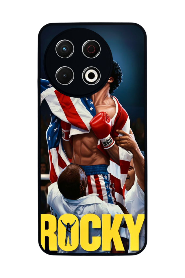 Tecno Spark 30 Pro Uyumlu Rocky Tasarımlı Glossy Premium Kılıf