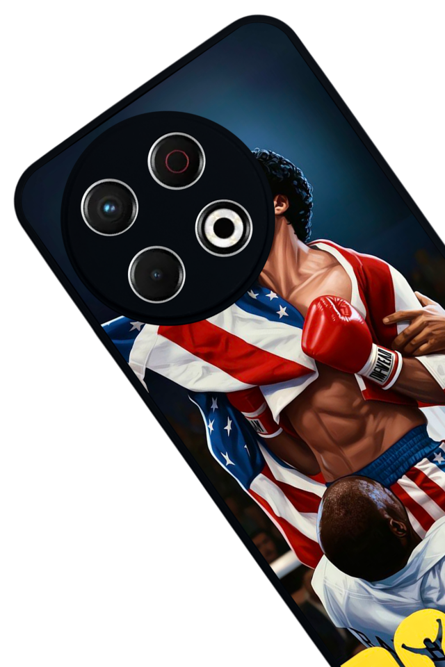 Tecno Spark 30 Pro Uyumlu Rocky Tasarımlı Glossy Premium Kılıf