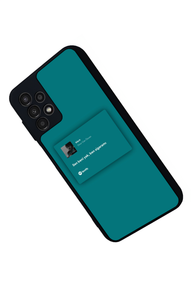 Samsung Galaxy A23 Uyumlu Sarki Sozleri Tasarımlı Glossy Premium Kılıf