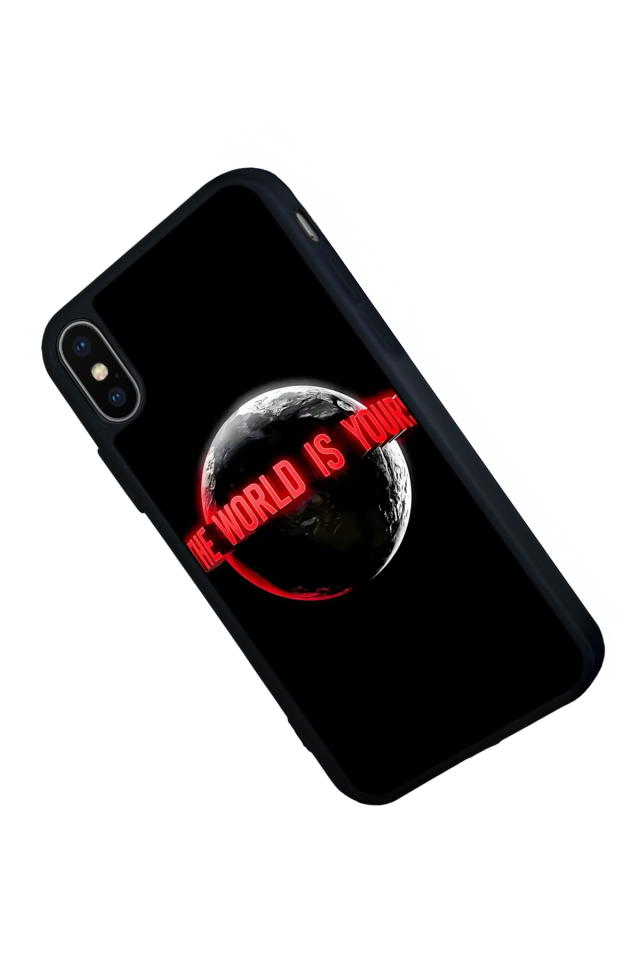 iPhone X/ XS Uyumlu Scarface Tasarımlı Glossy Premium Kılıf