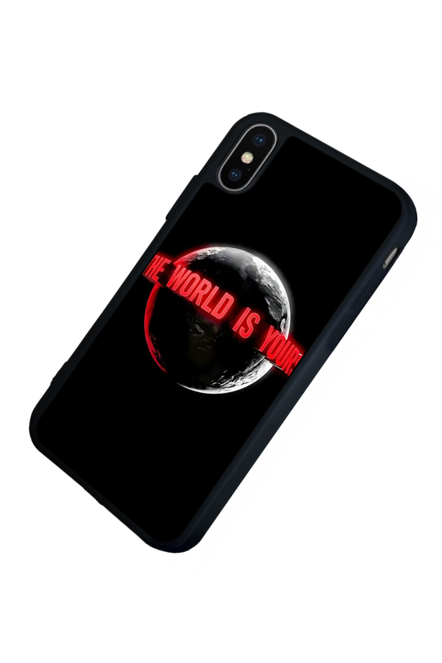 iPhone X/ XS Uyumlu Scarface Tasarımlı Glossy Premium Kılıf