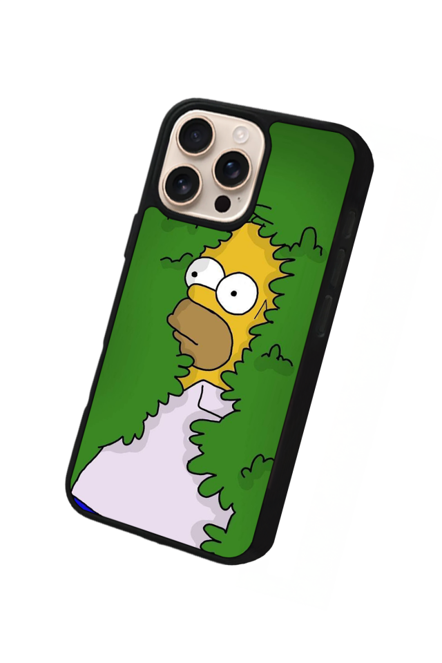 iPhone 15 Pro Max Uyumlu The Simpsons Tasarımlı Glossy Premium Kılıf