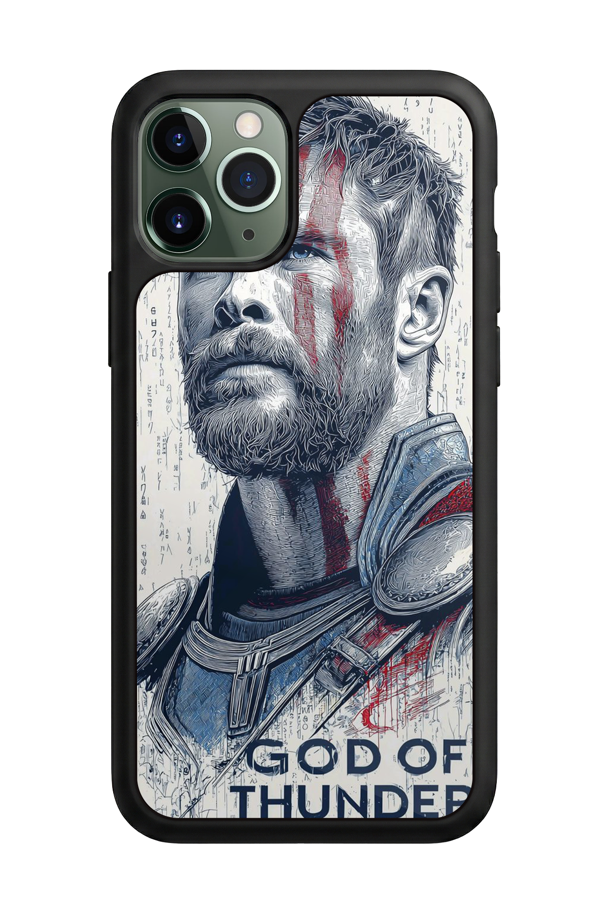 iPhone 11 Pro Max Uyumlu Thor Tasarımlı Glossy Premium Kılıf